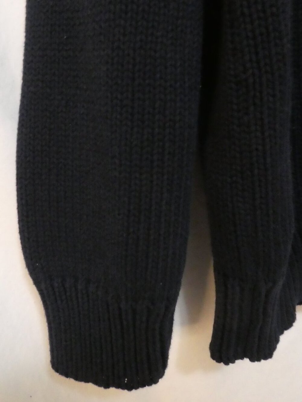 Vintage TABI INTERNATIONAL Equestrian Horse Crest Knit Sweater Navy - Size XL - Picture 8 of 16